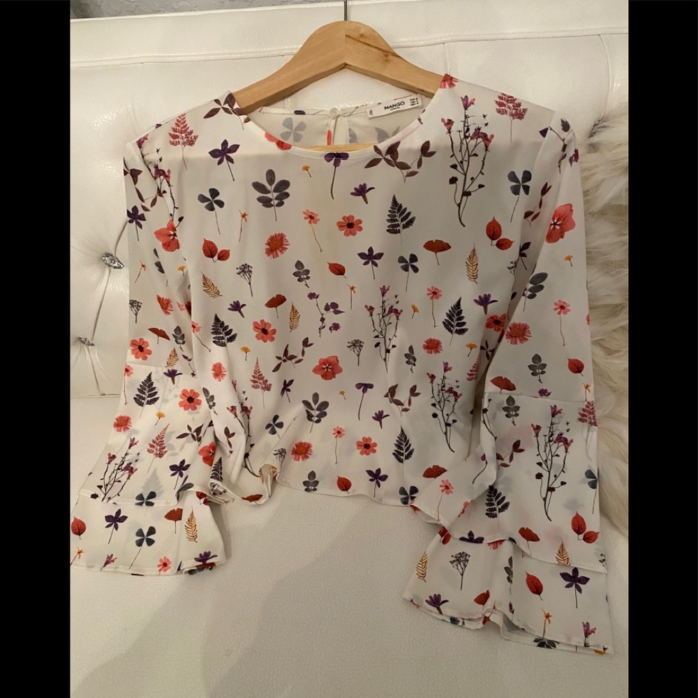 Mango Basic printed Blouse